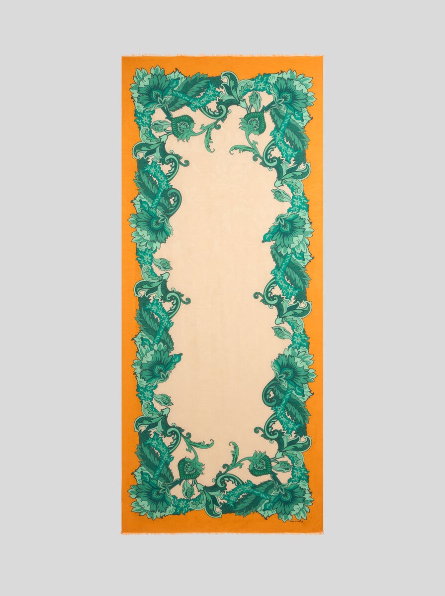 PRINTED MODAL AND COTTON SCARF - 2