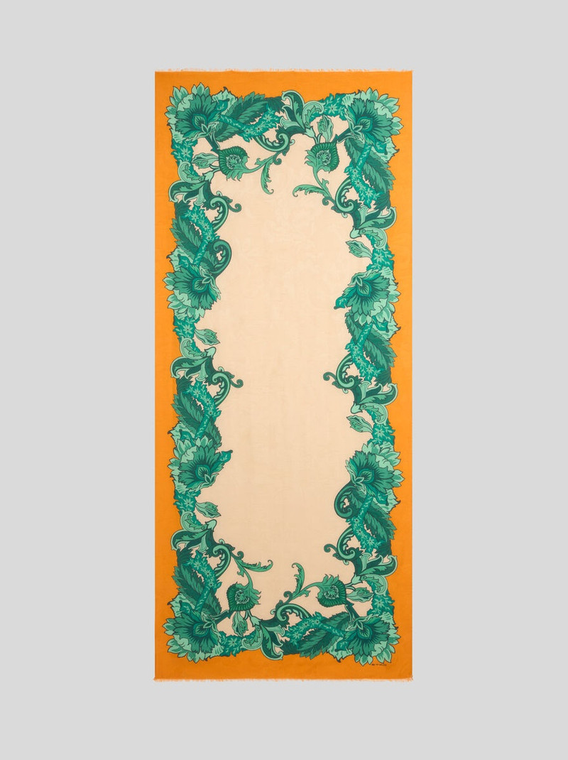 Etro PRINTED MODAL AND COTTON SCARF outlook