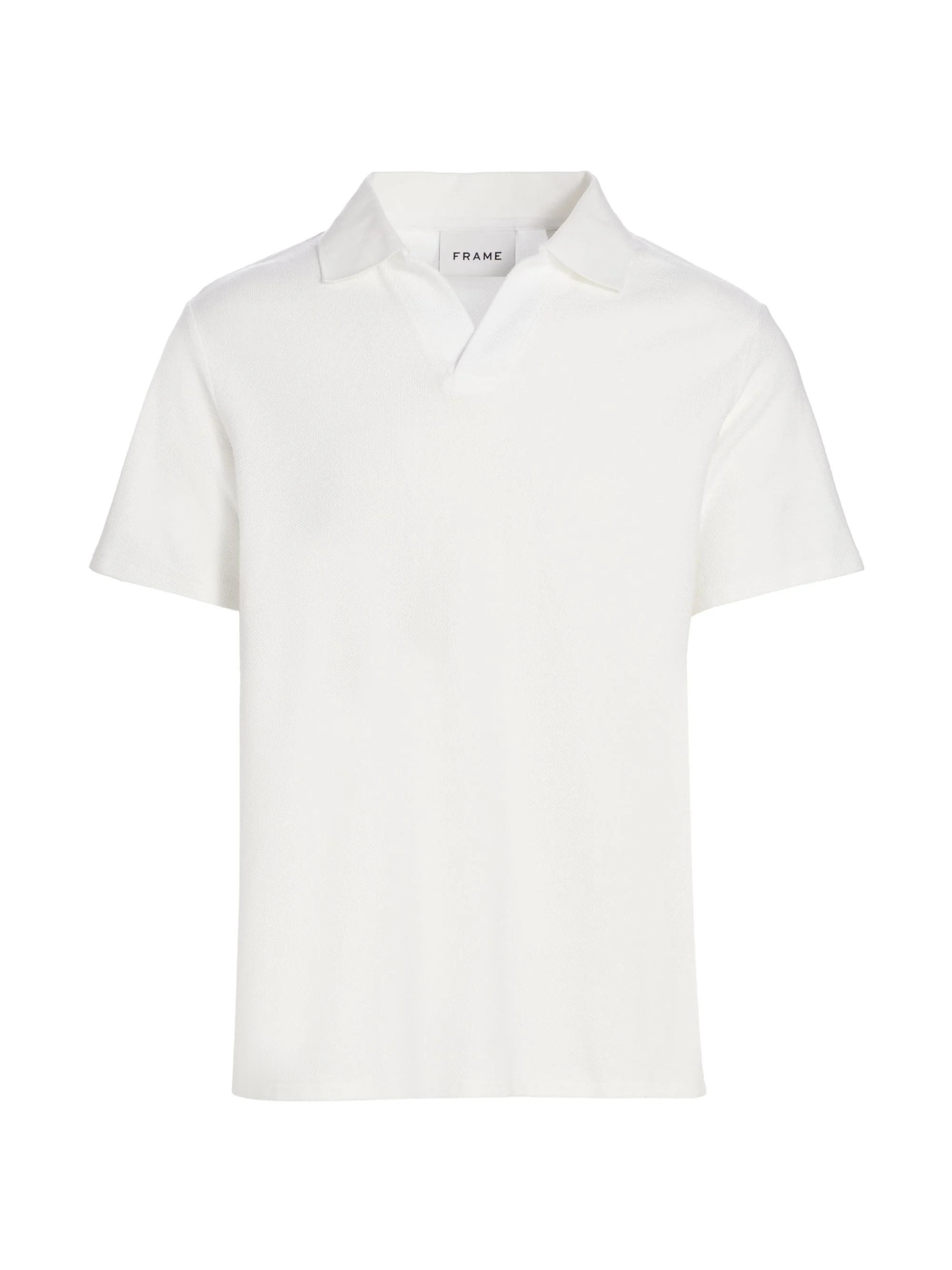 Men's Johnny Collar Polo Shirt - Off White - 1