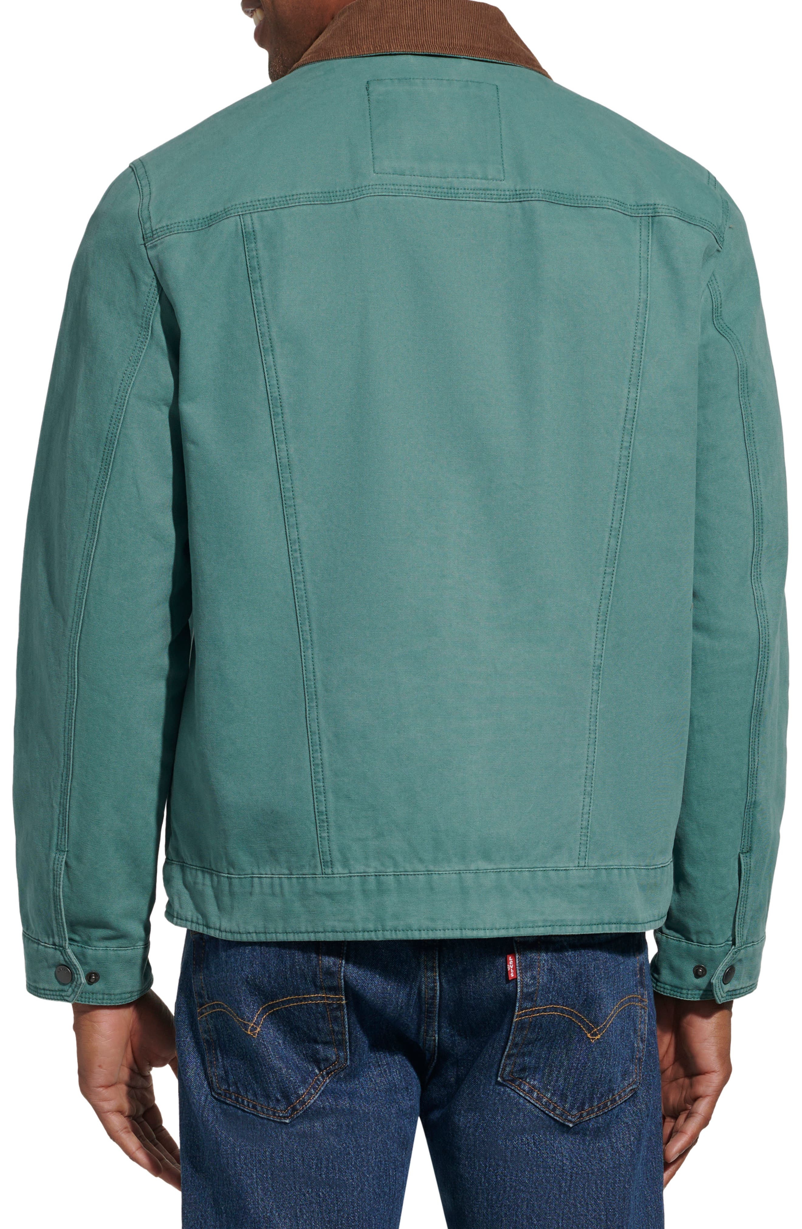 levi's Lightweight Cotton Twill Utility Jacket in North Atlantic at Nordstrom - 2