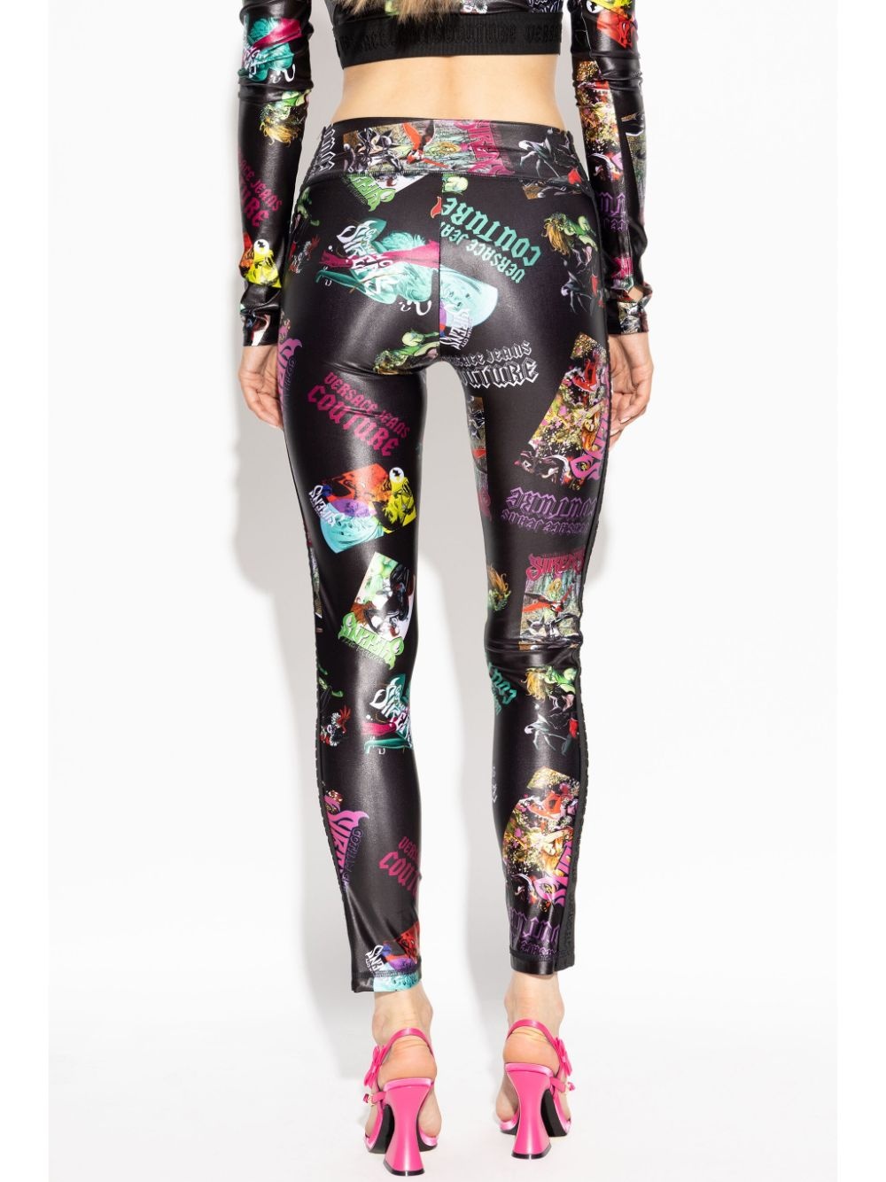 abstract pattern leggings - 4