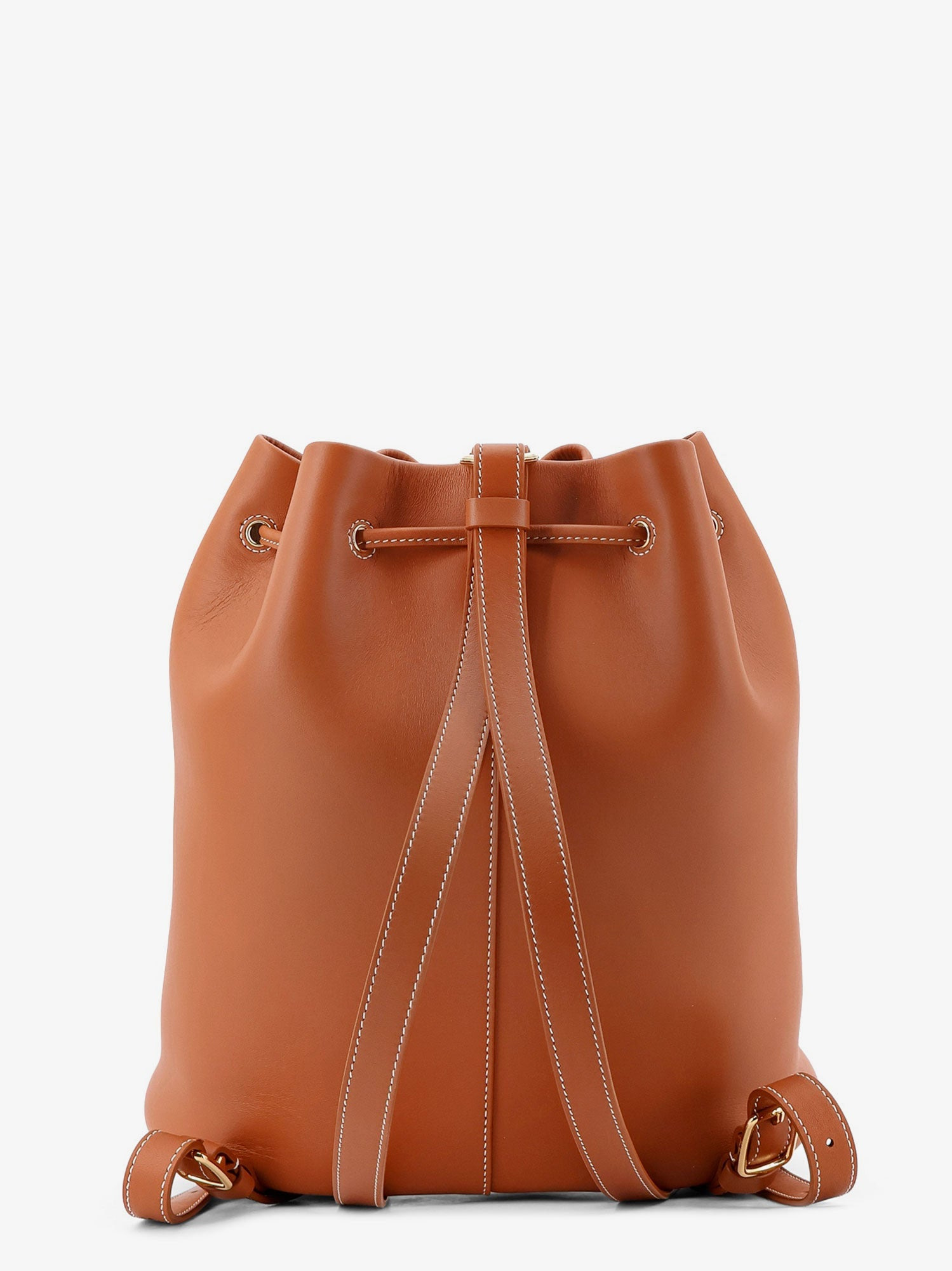 Loro Piana Women Extra Drawstring L27 Leather Backpack - 2