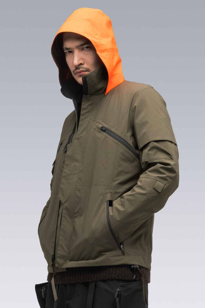J1B-GT 3L Gore-Tex Pro Interops Jacket White (2 hoods: White & Black) 55
