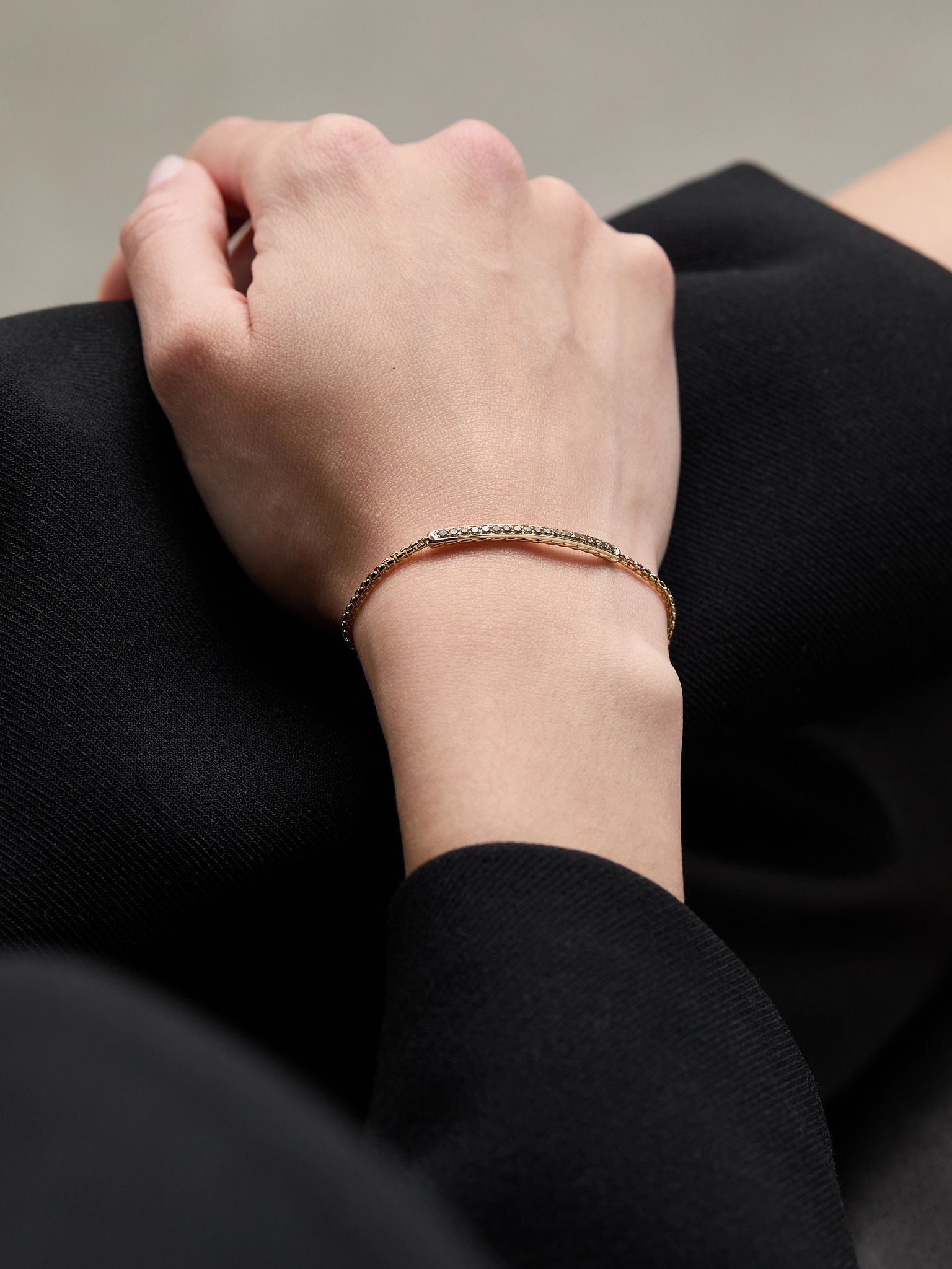 Petite Pavé 18-karat rose gold diamond bracelet Gold - 2