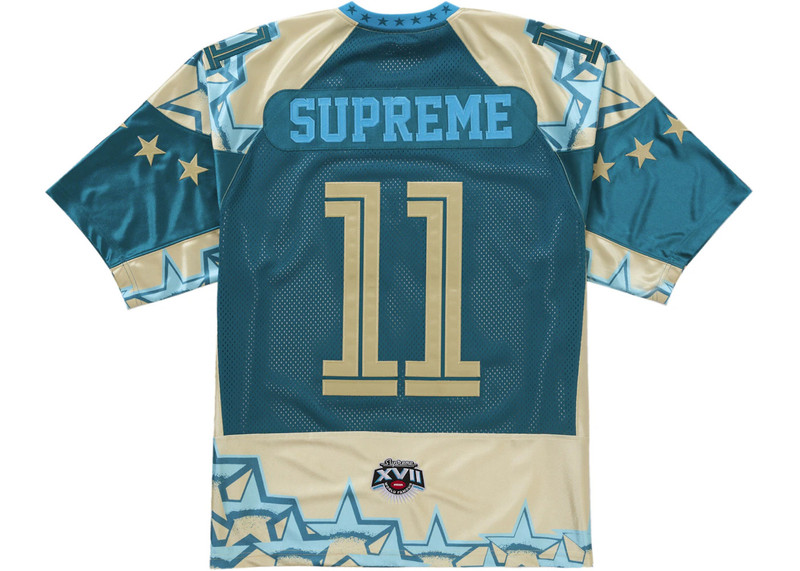 Supreme Supreme Stars Football Jersey Gold outlook
