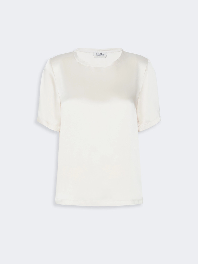 REA Viscose satin blouse - IVORY 1