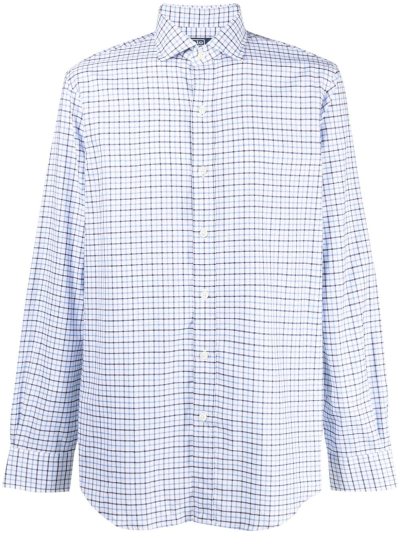 check-pattern cotton shirt 1