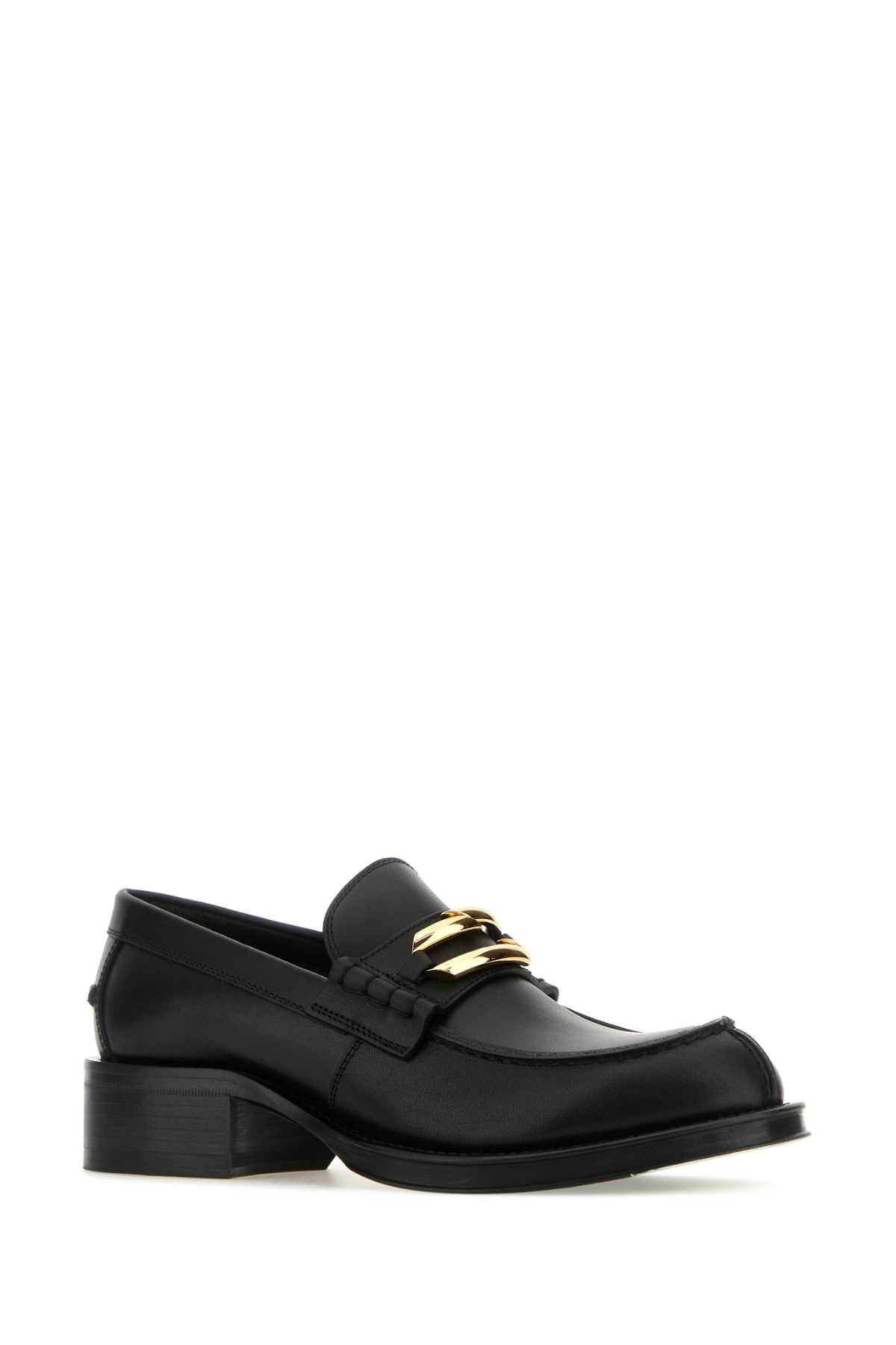 Lanvin Women Black Leather Medley Loafers - 2