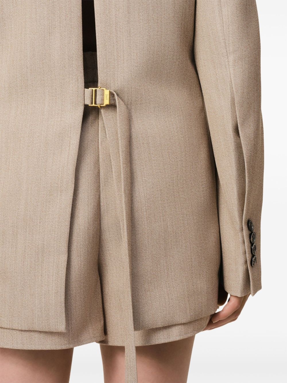 rear-slit blazer - 6