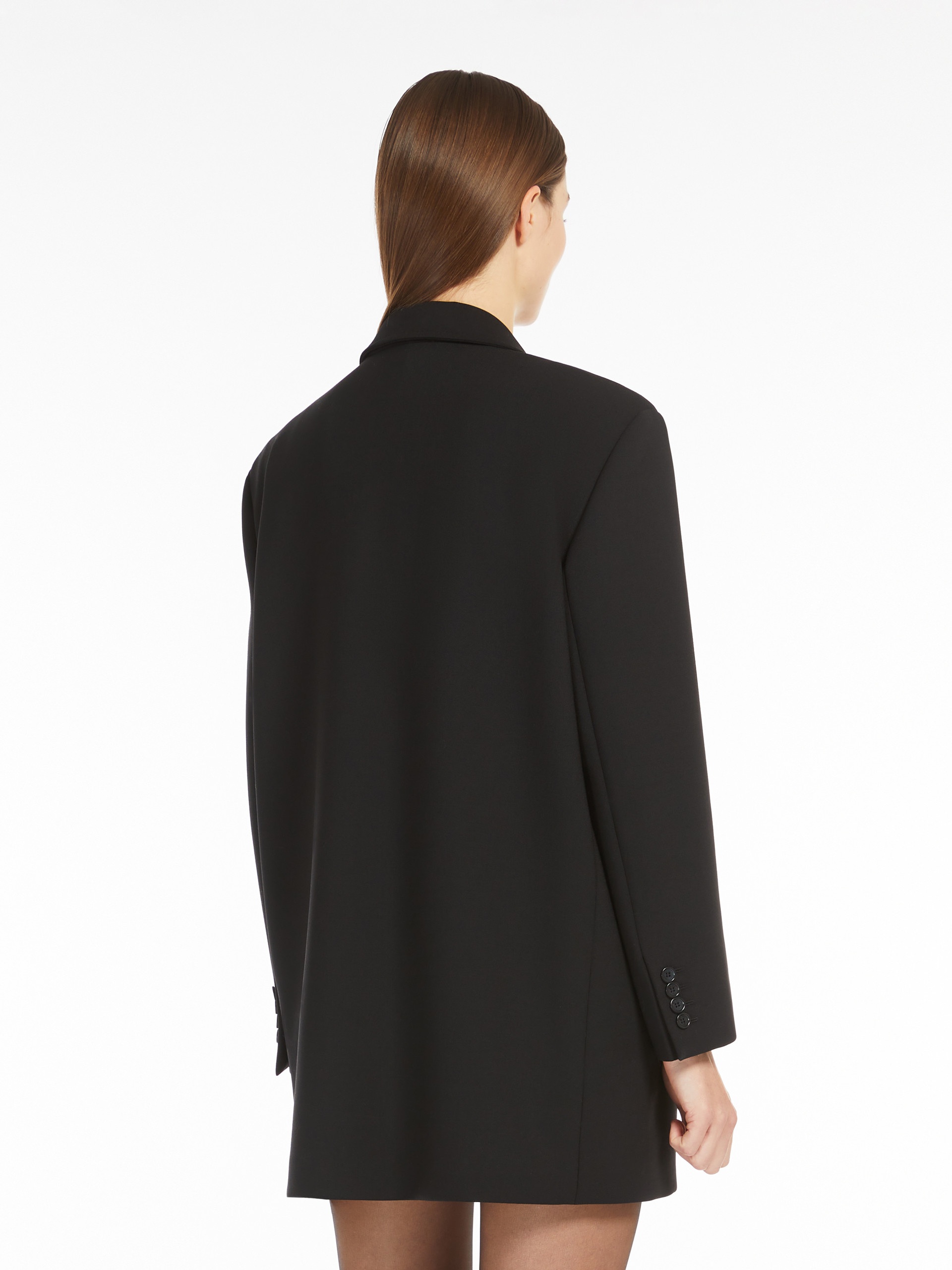 Max Mara SUEZ Oversized wool crêpe blazer | REVERSIBLE