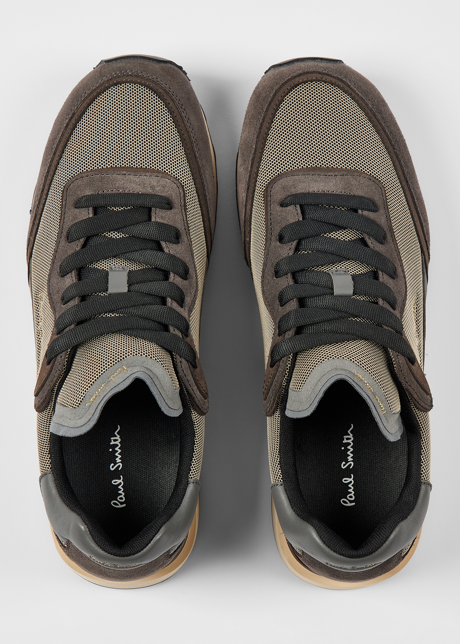 Dark Grey Leather 'Aston' Trainers - 3