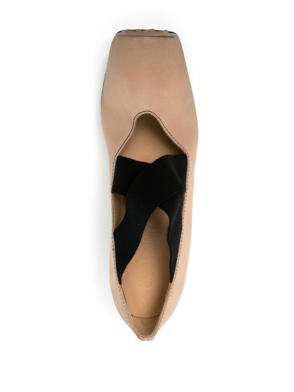 Ballerina square toe elasticated pumps - 4