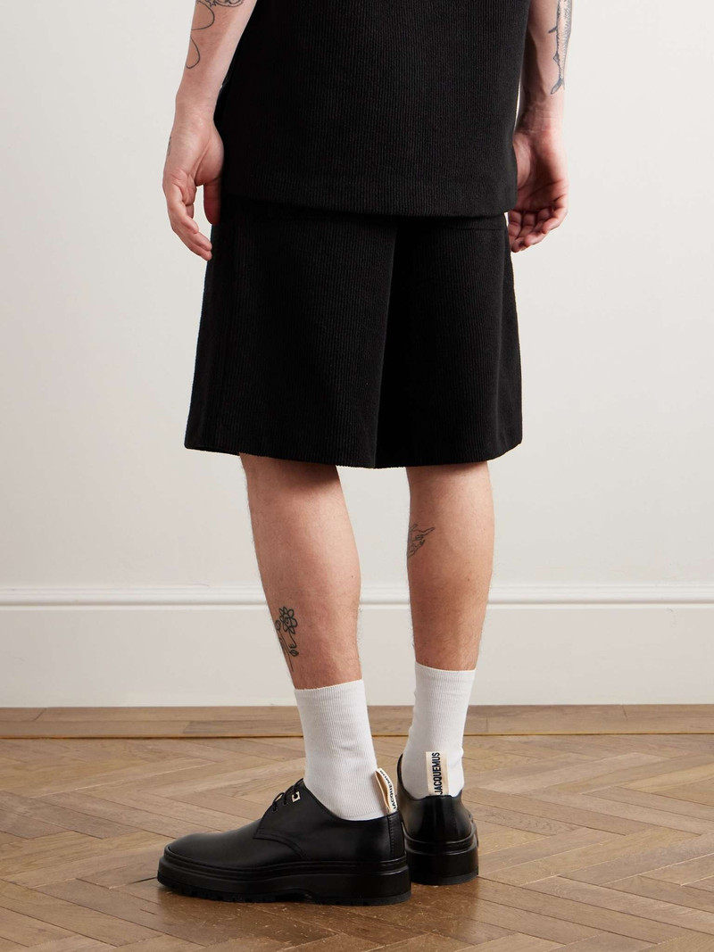 Straight-Leg Belted Cotton-Blend Corduroy Shorts 4