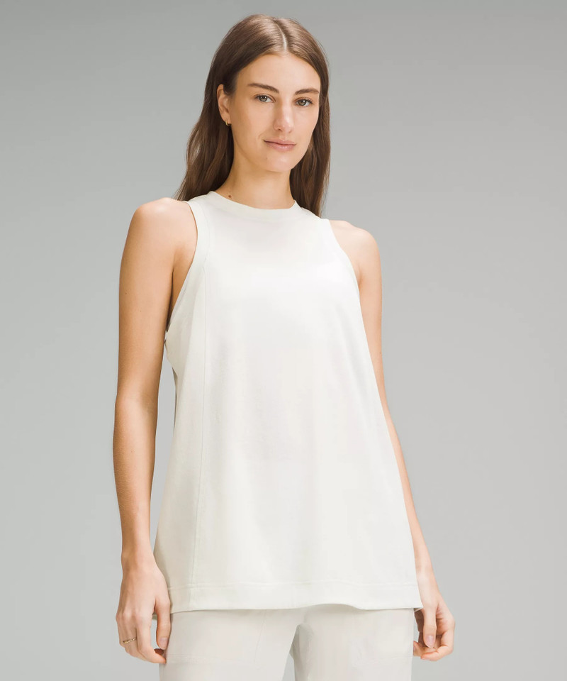 Sheer Crewneck Tank Top 1