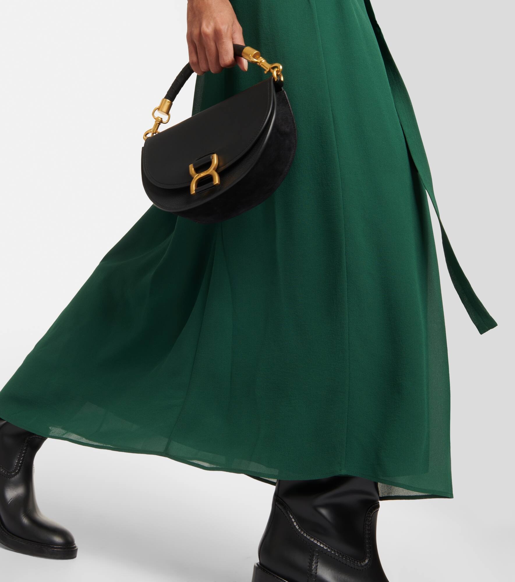 Silk midi dress - 5