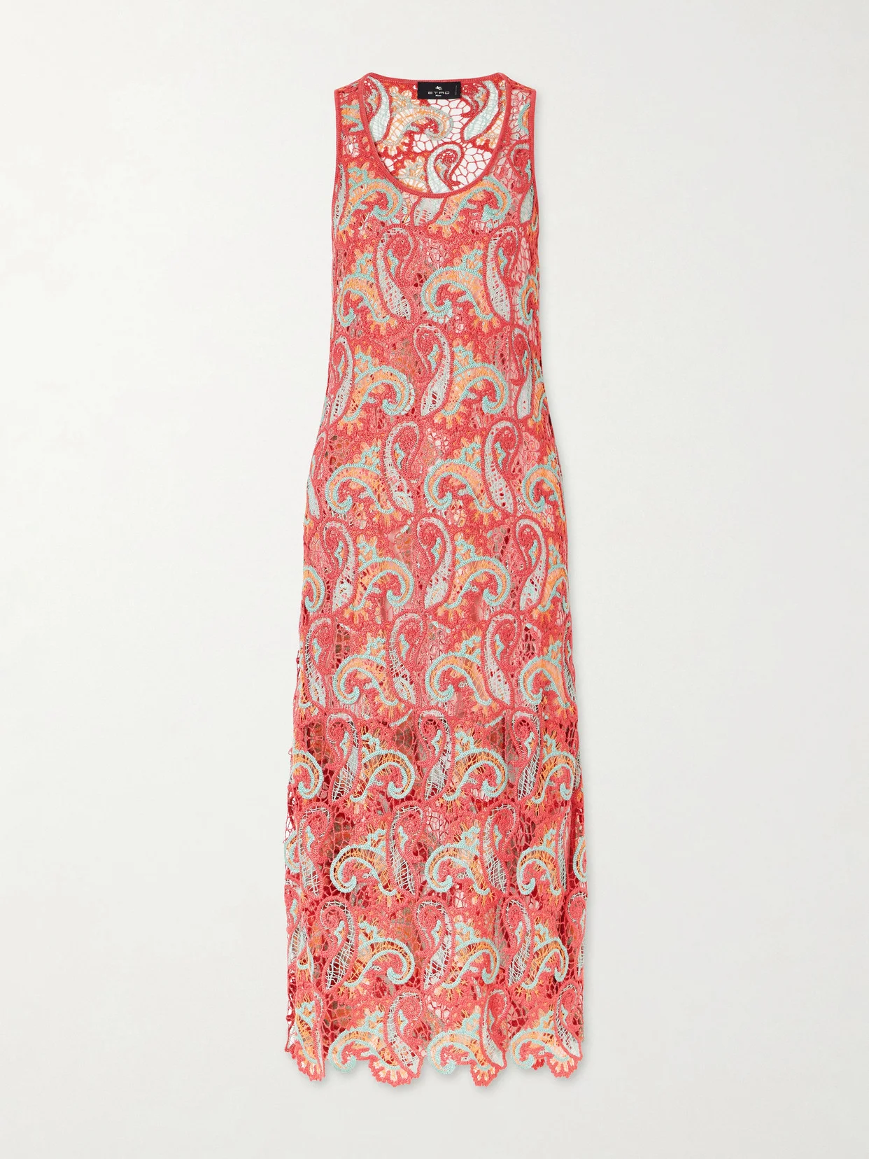 Crocheted Midi Dress - 1