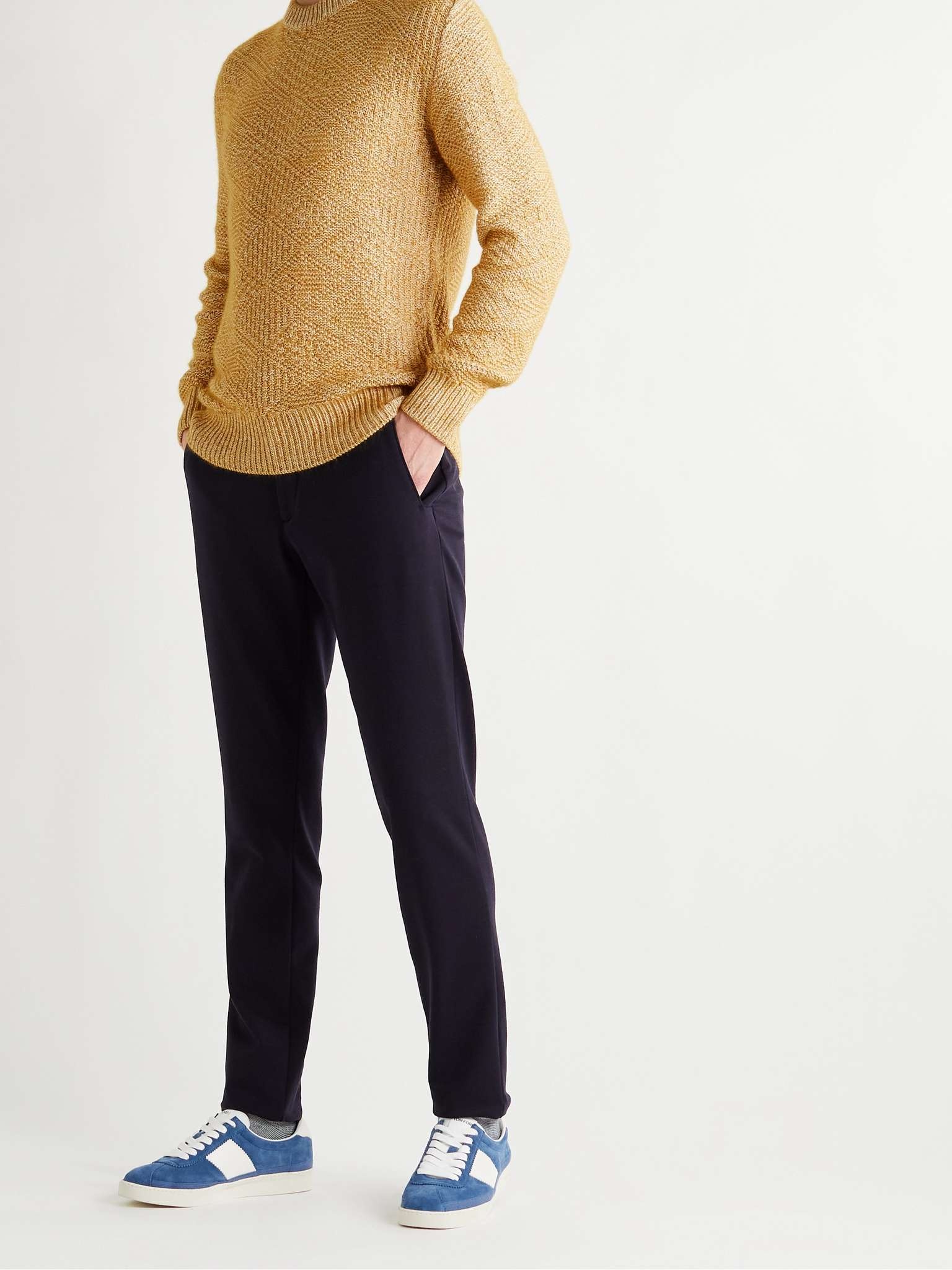 Slim-Fit Cable-Knit Silk and Cashmere-Blend Sweater - 2