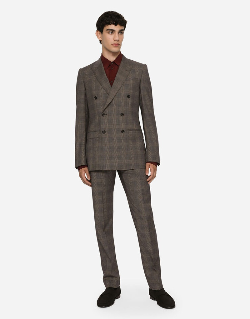 Dolce & Gabbana Double-breasted glen plaid Martini-fit suit outlook