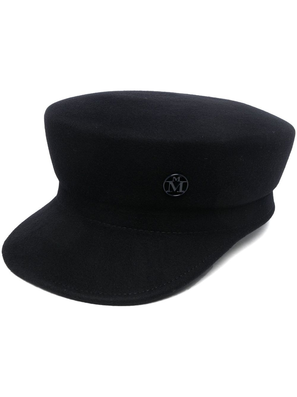 logo-plaque felt cap - 1