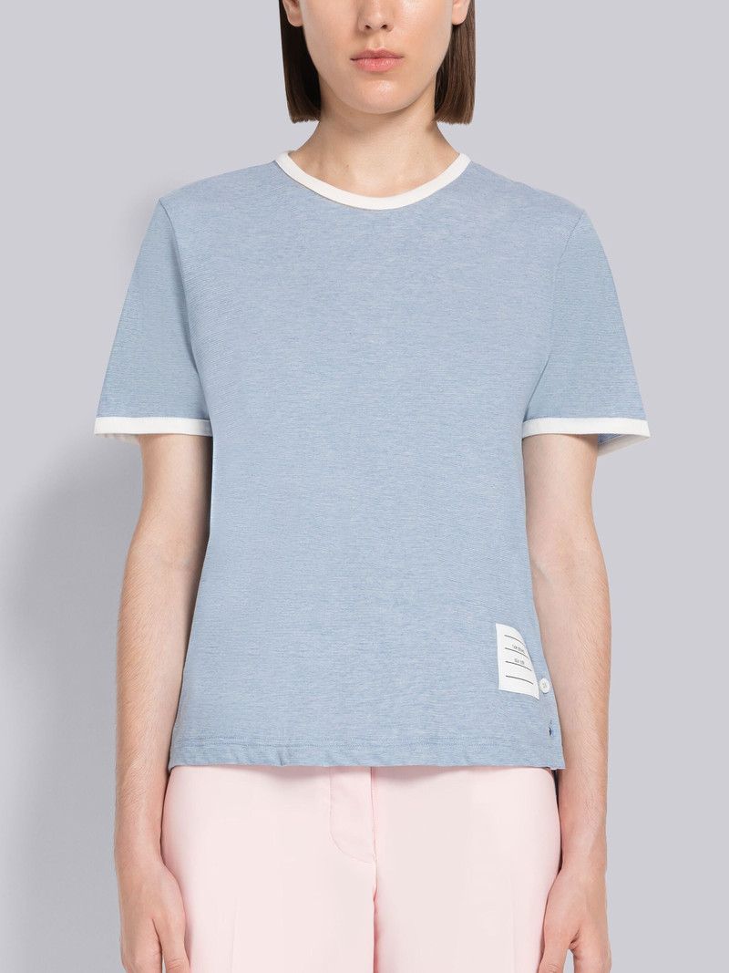 Melange Jersey Short Sleeve Ringer Tee 1