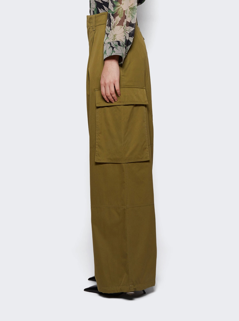 Cargo Trousers Khaki Green - 3