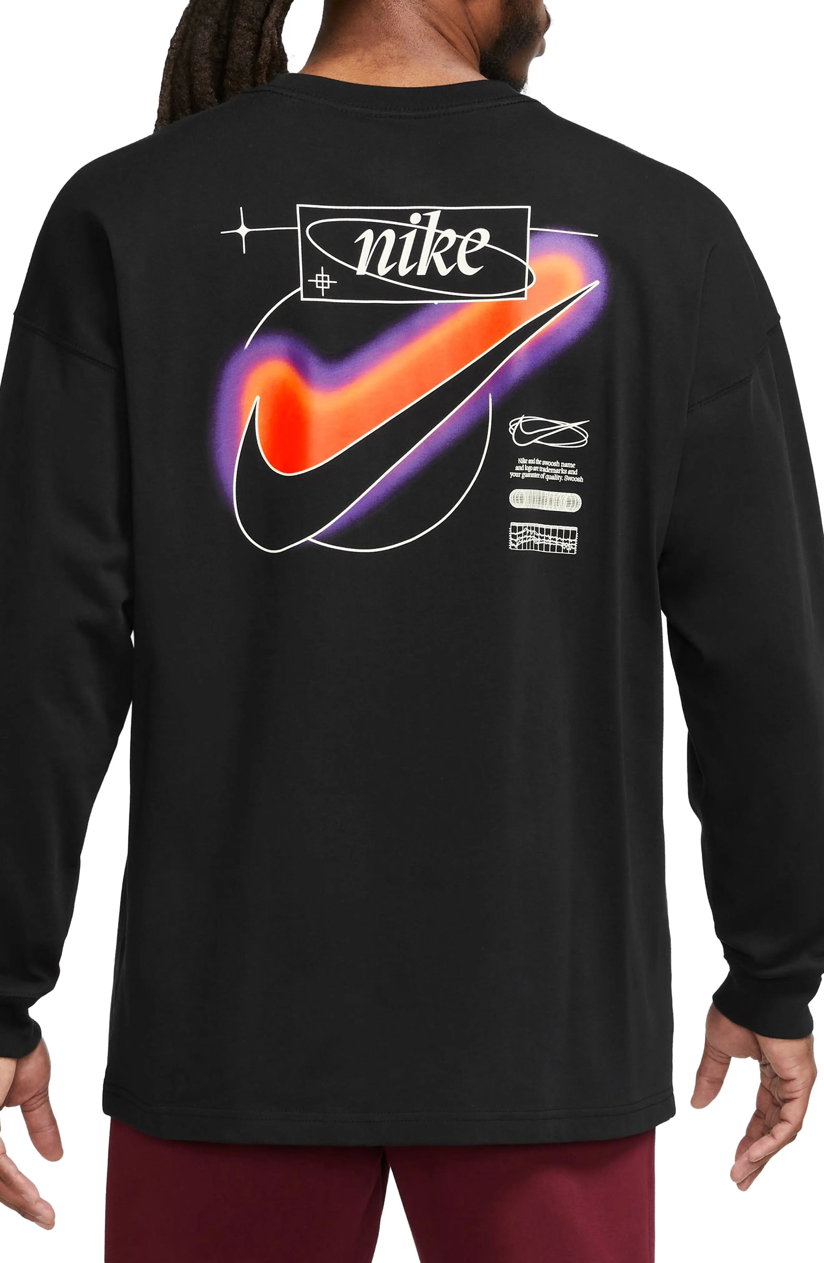 Sportswear Oversize Long Sleeve Graphic T-Shirt - 2