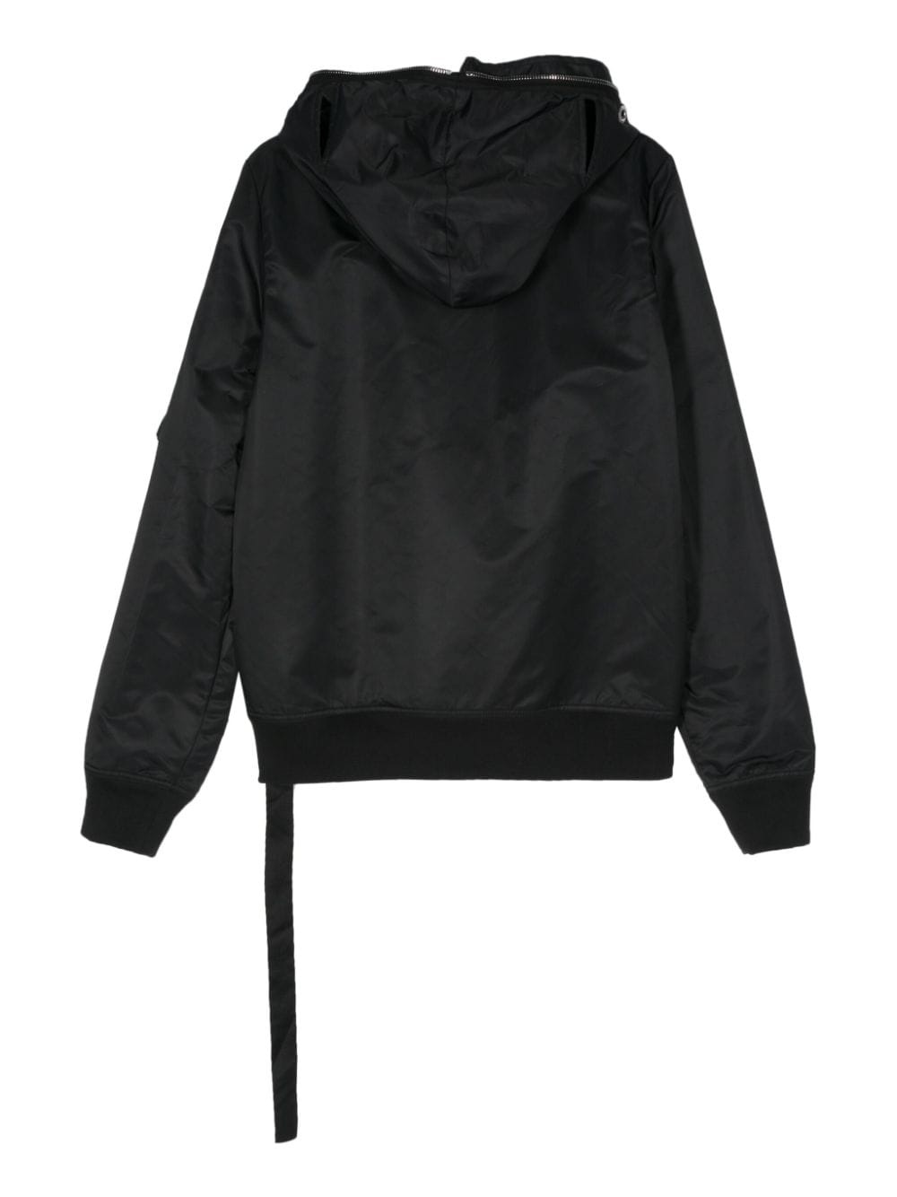 eyelet-detail hooded jacket - 2
