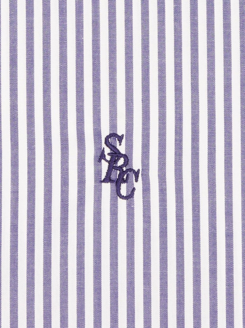 Sporty & Rich SRC logo-embroidered striped shirt outlook
