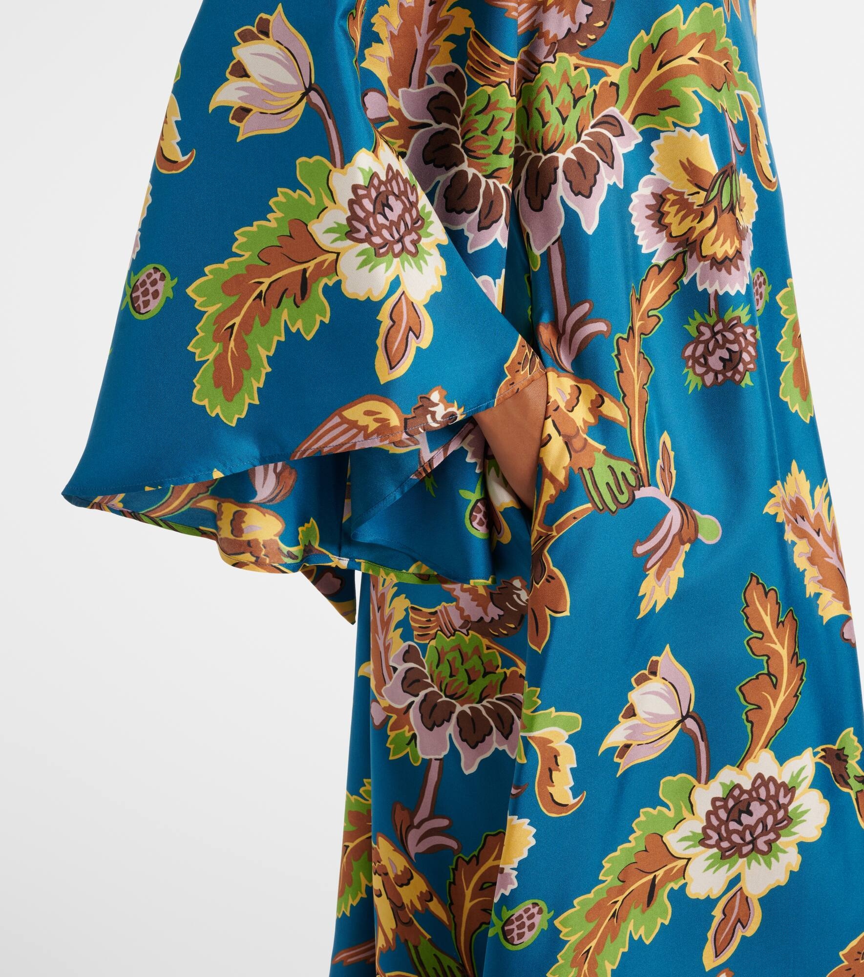 Magnifico printed silk midi dress - 4