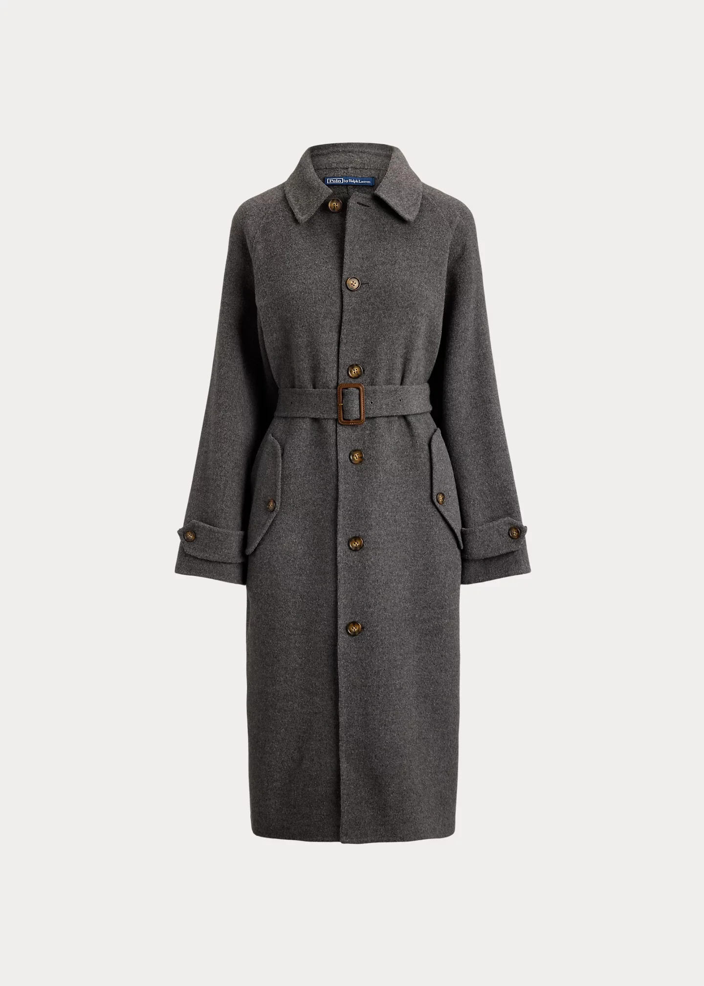 Wool-Cashmere-Blend Balmacaan Coat - 1