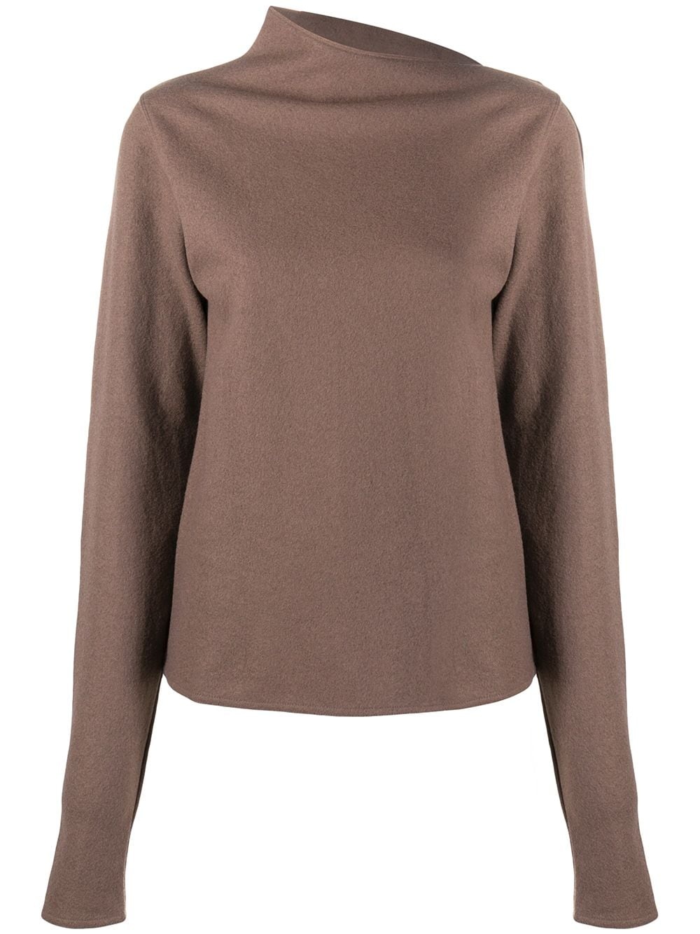 drape neck jumper - 1