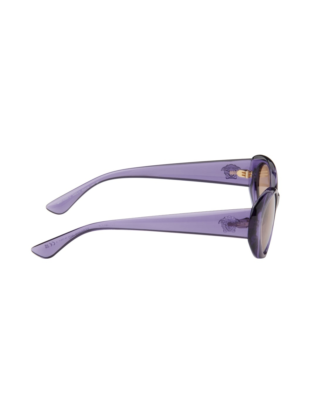 Purple 'La Medusa' Oval Sunglasses - 2
