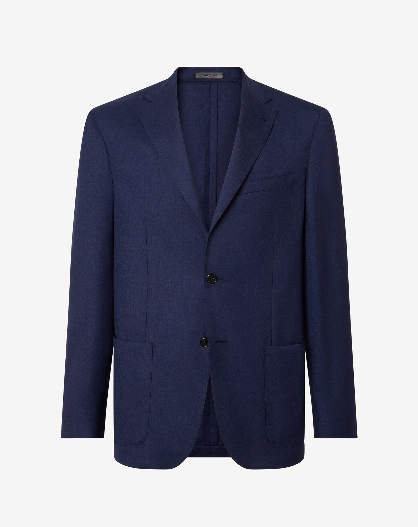 Blue extra light wool and silk jacket - 1