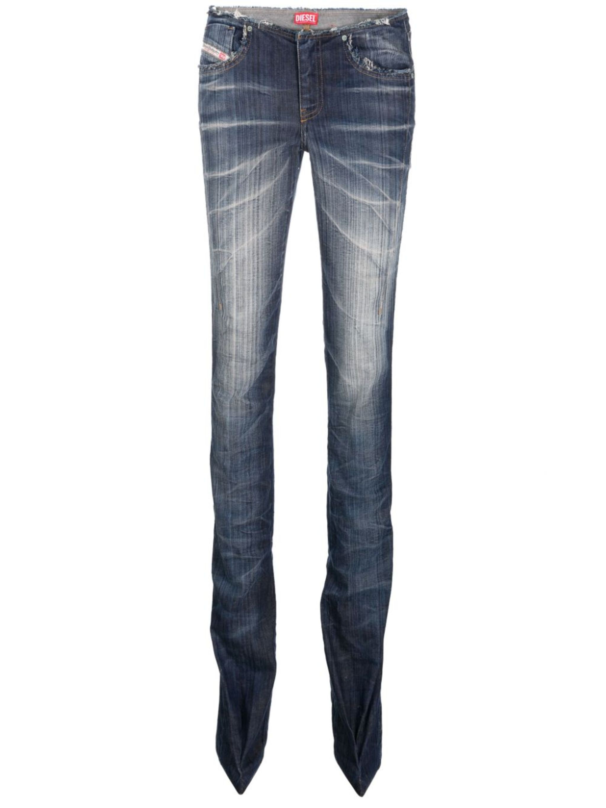 heeled low-rise bootcut jeans - 1