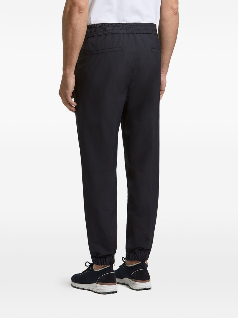 drawstring-waist zip-cuff track pants 3