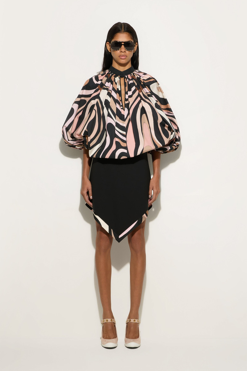 PUCCI MARMO PRINT VOLUMINOUS BLOUSE outlook