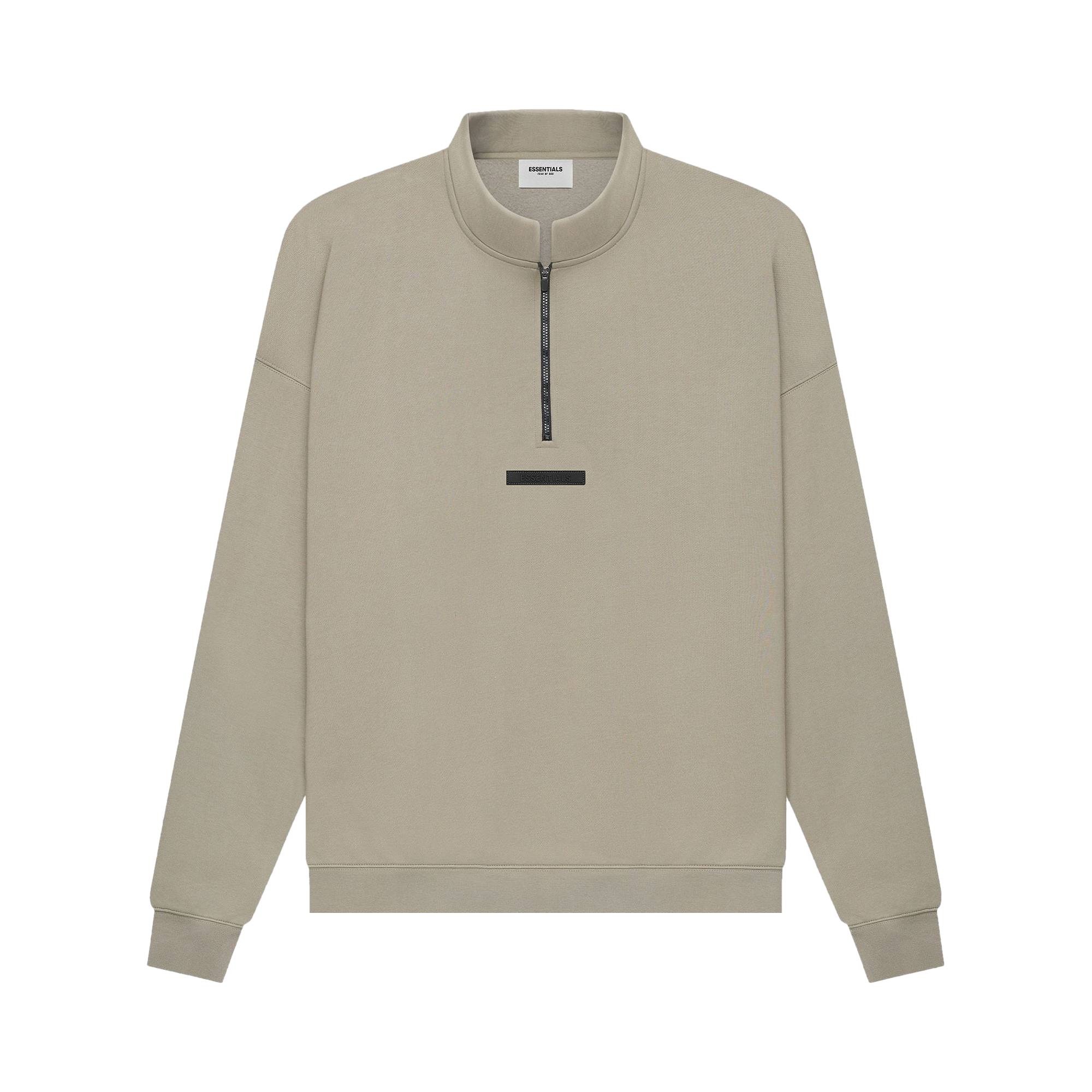 Fear of God Essentials Mockneck Half Zip 'Moss' - 1