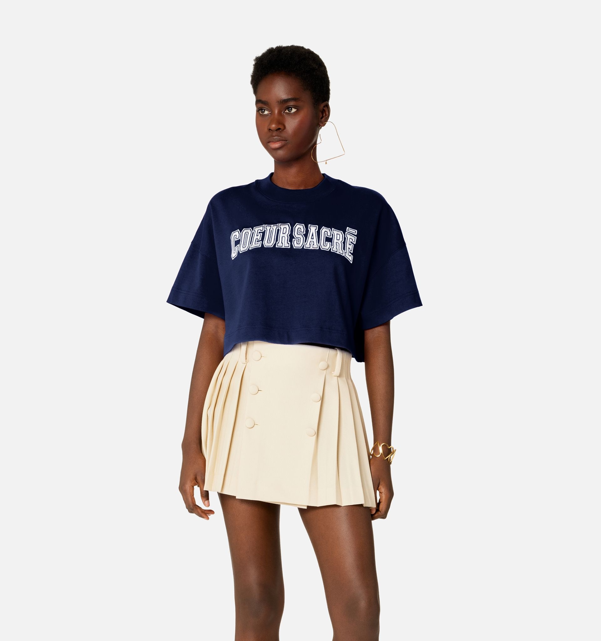 Cropped Coeur Sacré T-shirt - 2