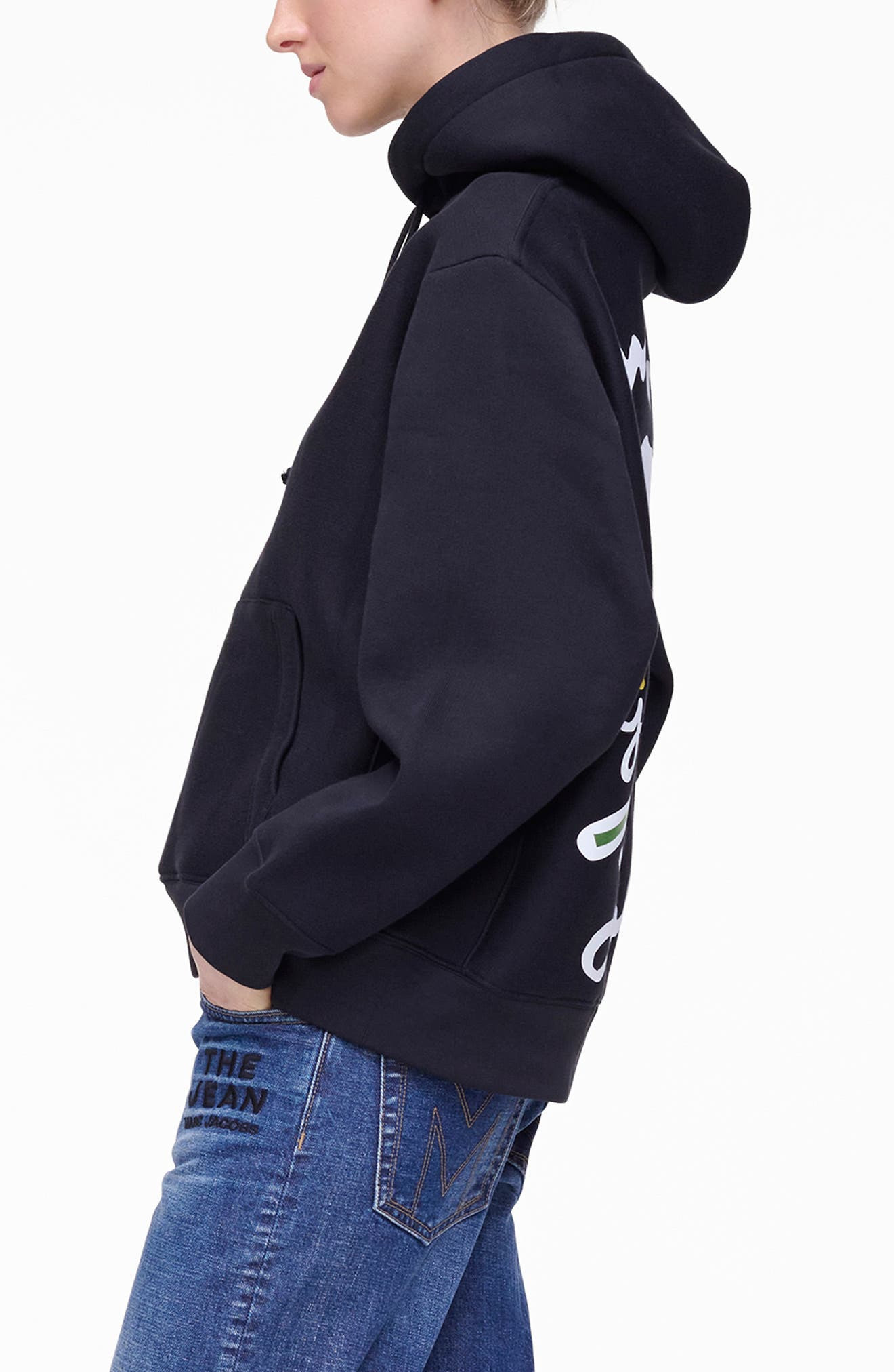 Marc Jacobs Marc Is Joy Daisy Graphic Hoodie in Black at Nordstrom - 3
