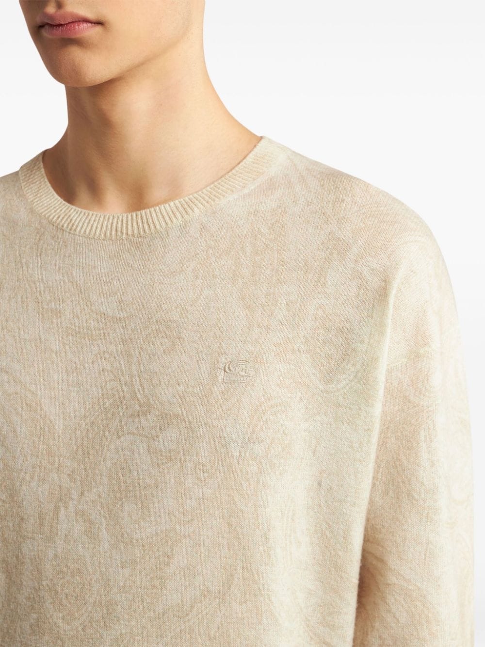 paisley intarsia-knit jumper - 4
