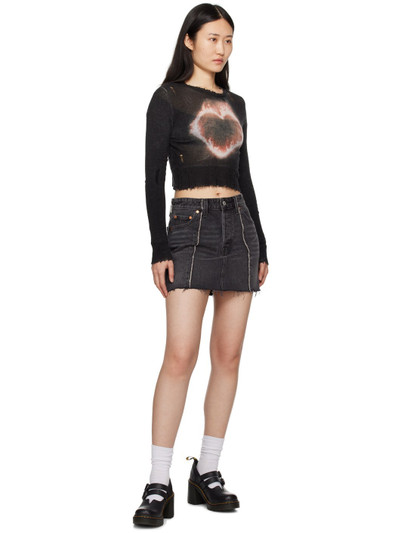 Levi's Black Recrafted Icon Denim Miniskirt outlook