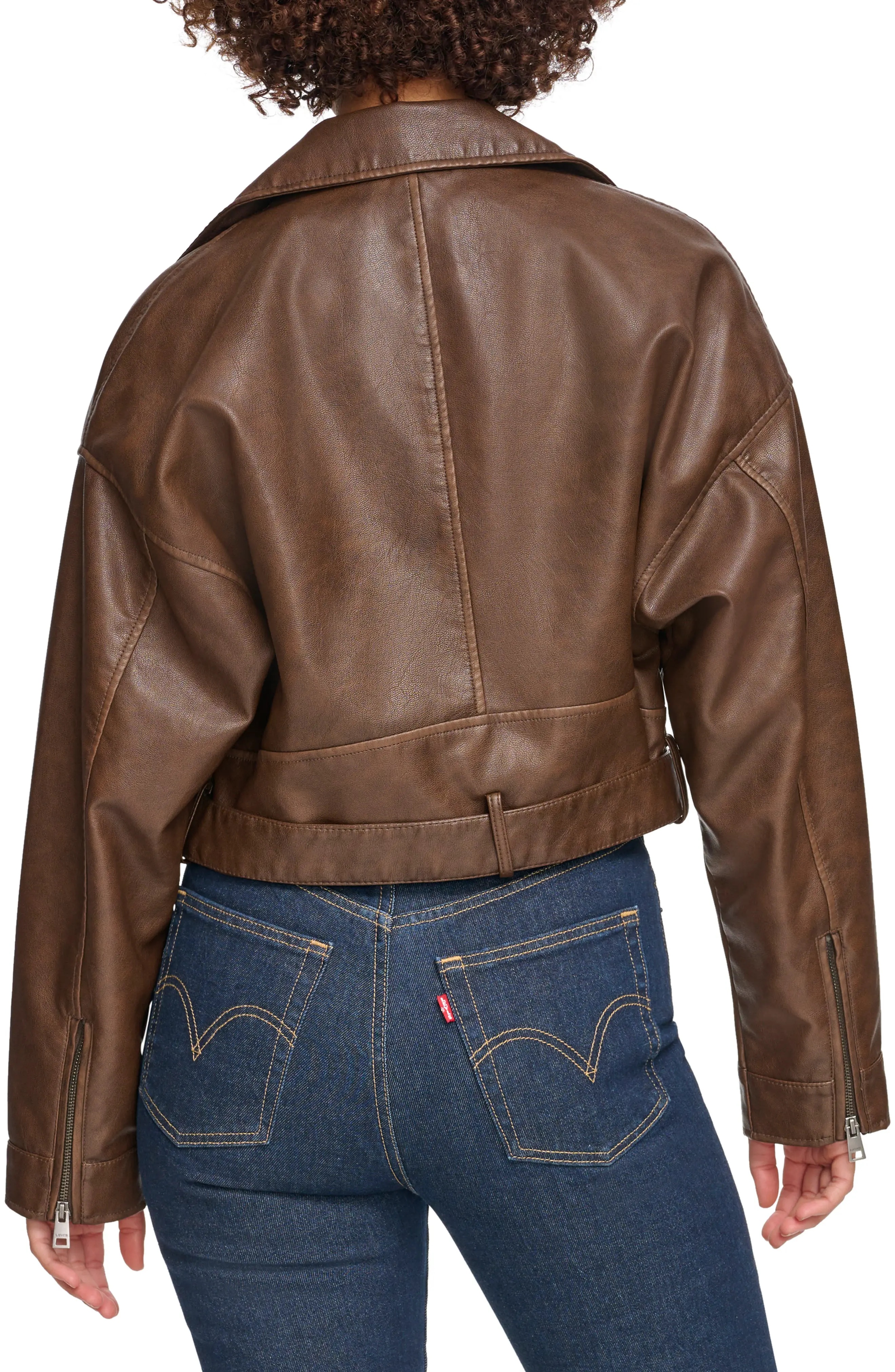 Faux Leather Moto Jacket - 2