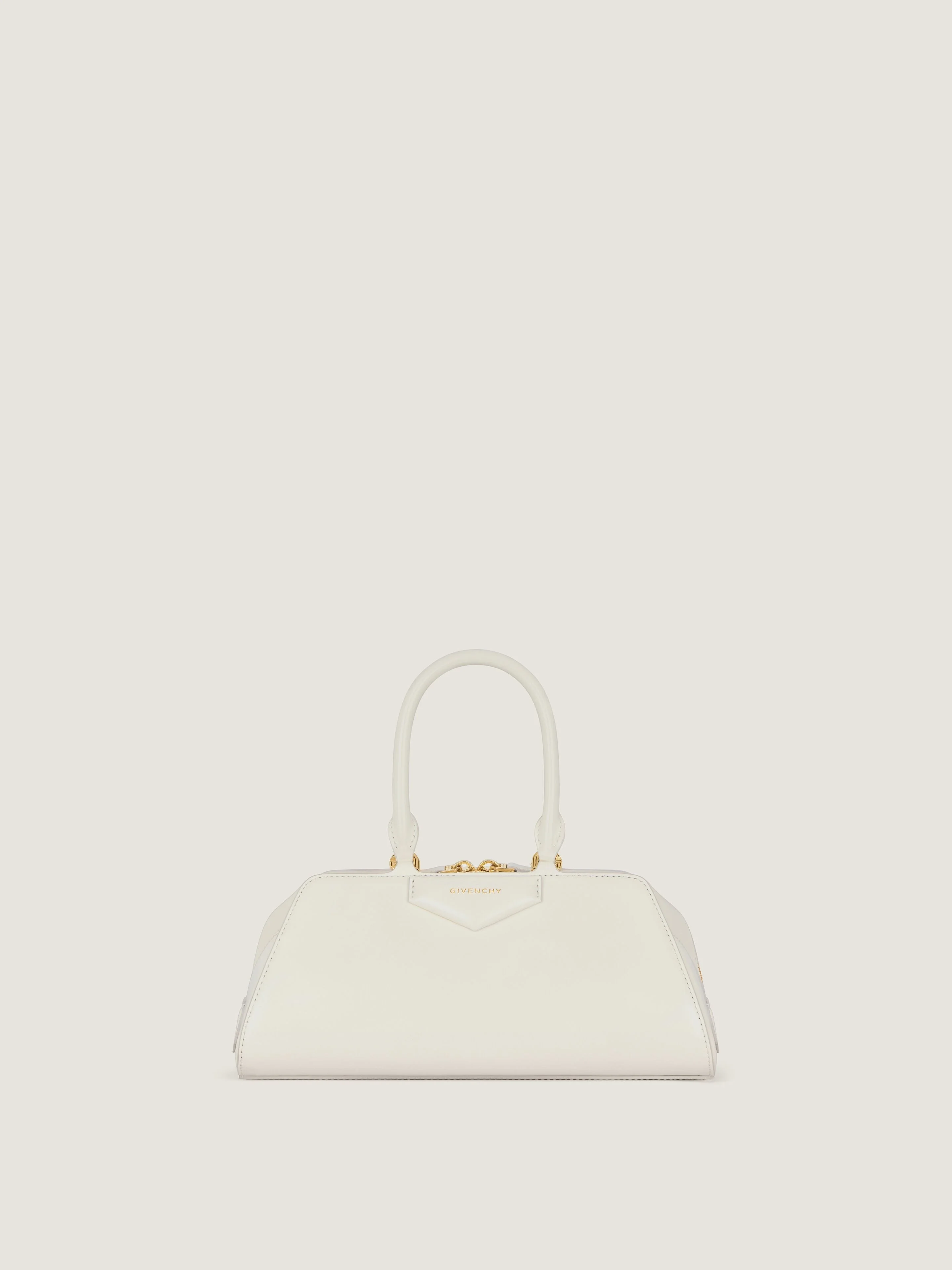 SMALL ANTIGONA CUBE EAST-WEST BAG IN BOX LEATHER - 1