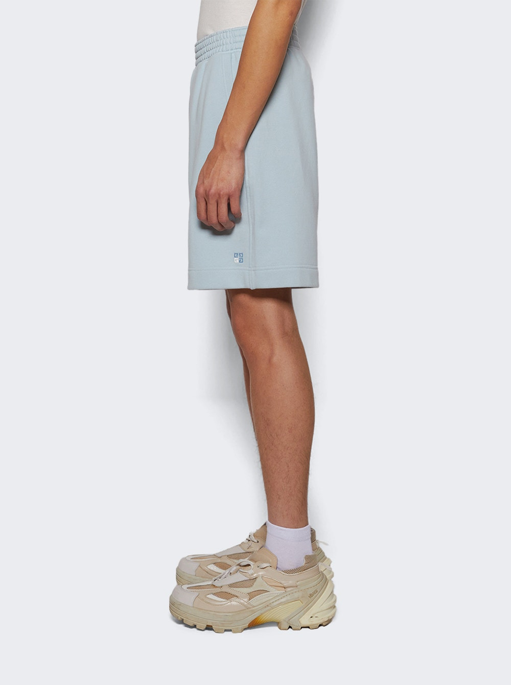 Fleece Bermuda Shorts Sky Blue - 4