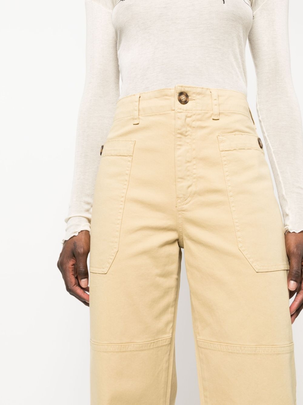 straight-leg utility trousers - 5