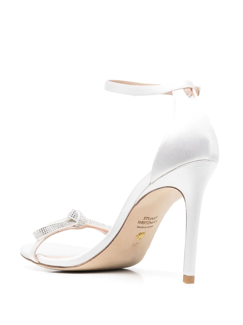 Nudist crystal-bow sandals - 3