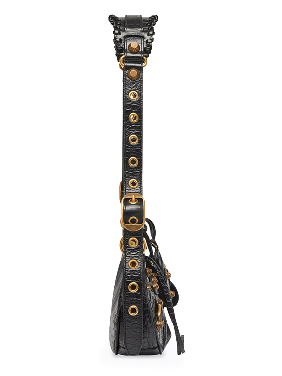 Le Cagole XS Shoulder Bag Crocodile Embossed - 4