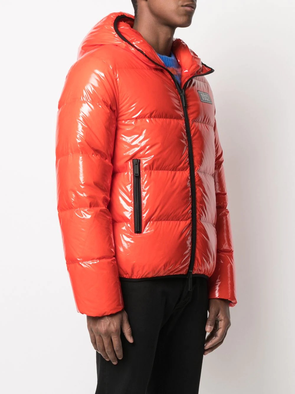 high-shine padded jacket - 3