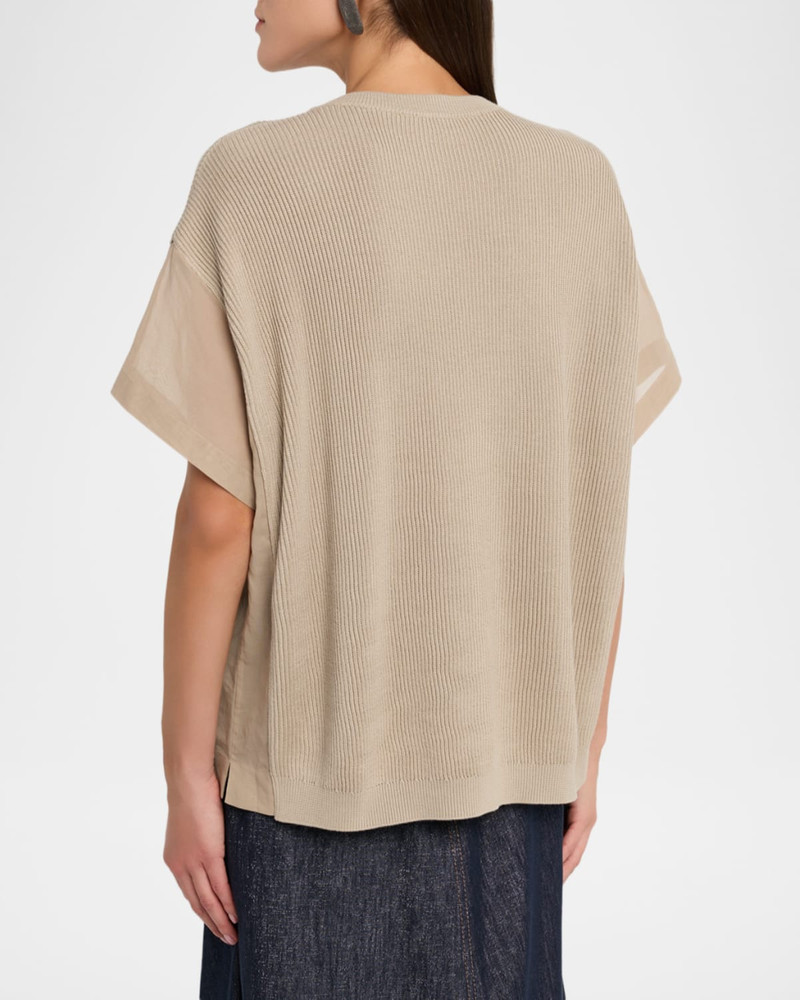 Cotton Rib Short-Sleeve T-Shirt 3