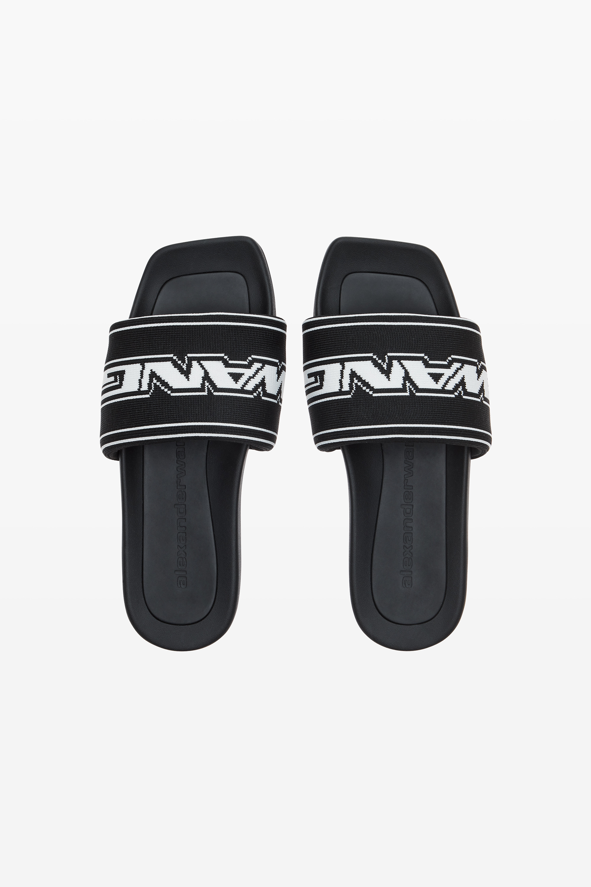 black logo pool slides - 4